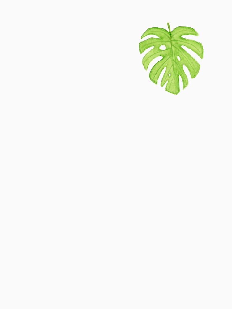 Watercolor Monstera Leaf by paintedpansy