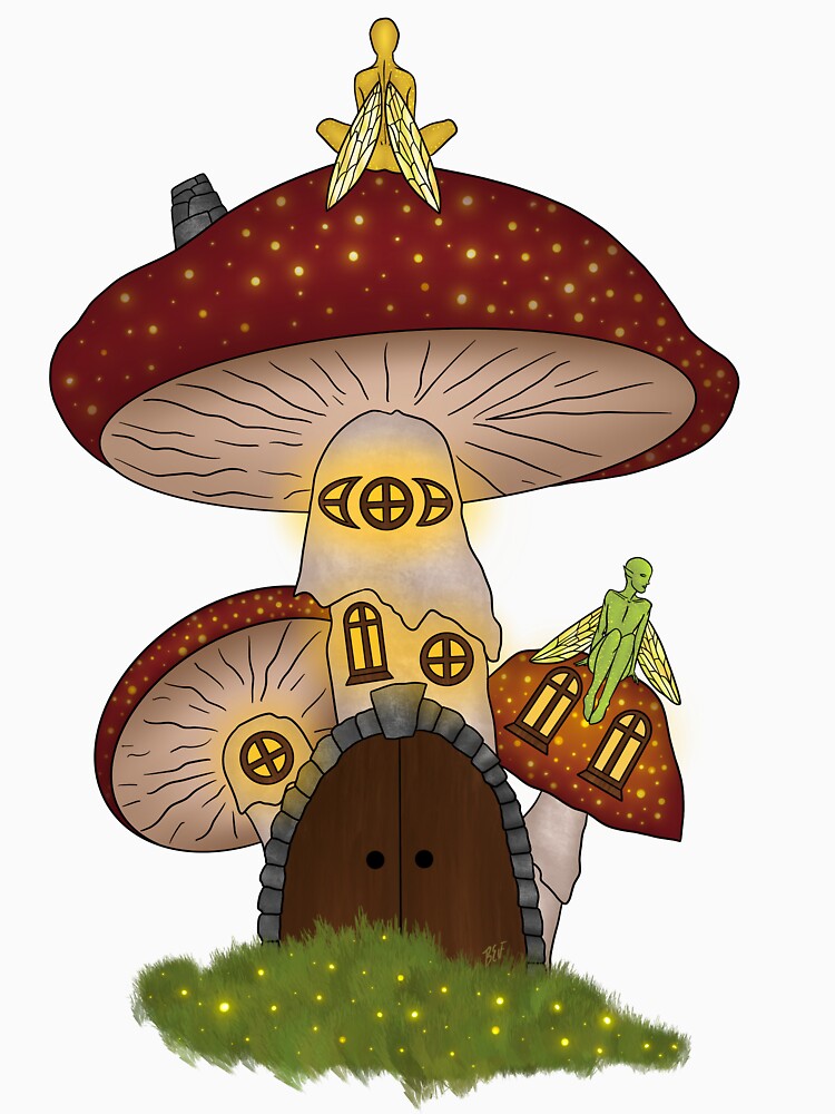 Fae Mushroom Cottage by SunFishArt