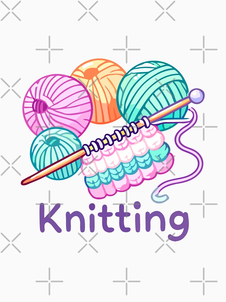 Colorful Knitting Yarn and Needles by Akioos