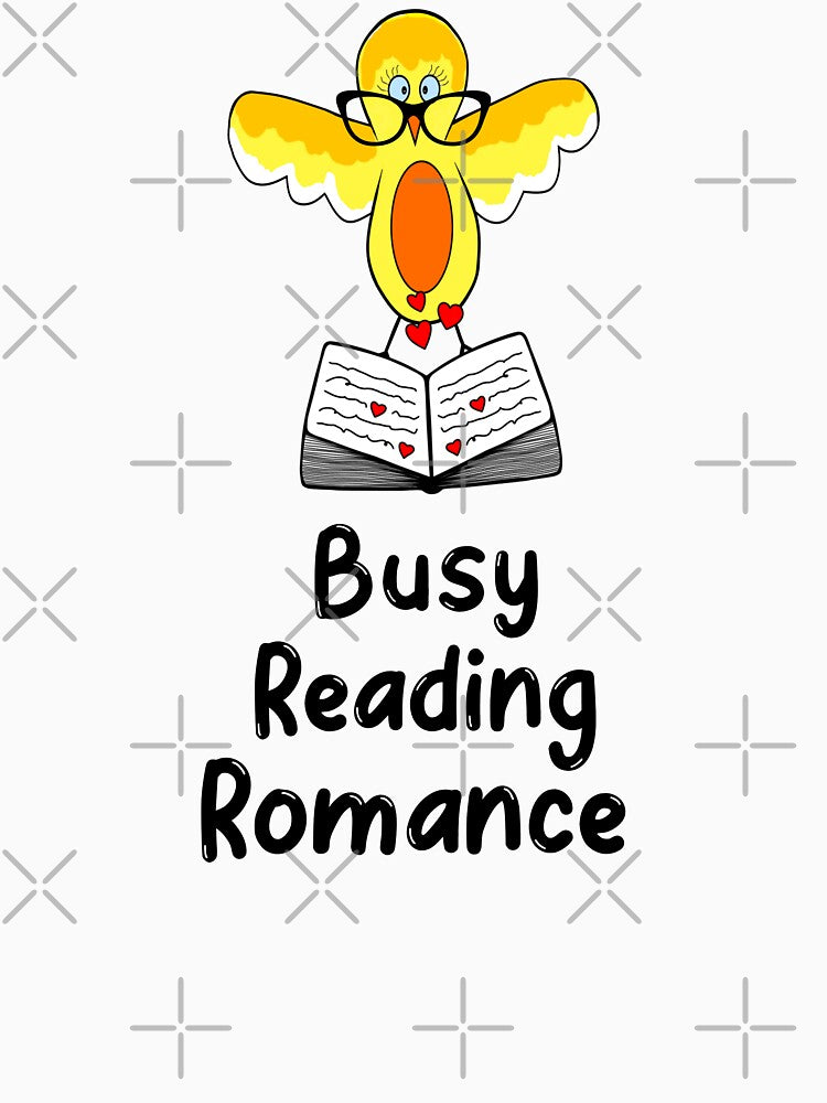 Busy Reading Romance Books Bird by Sartoris Art