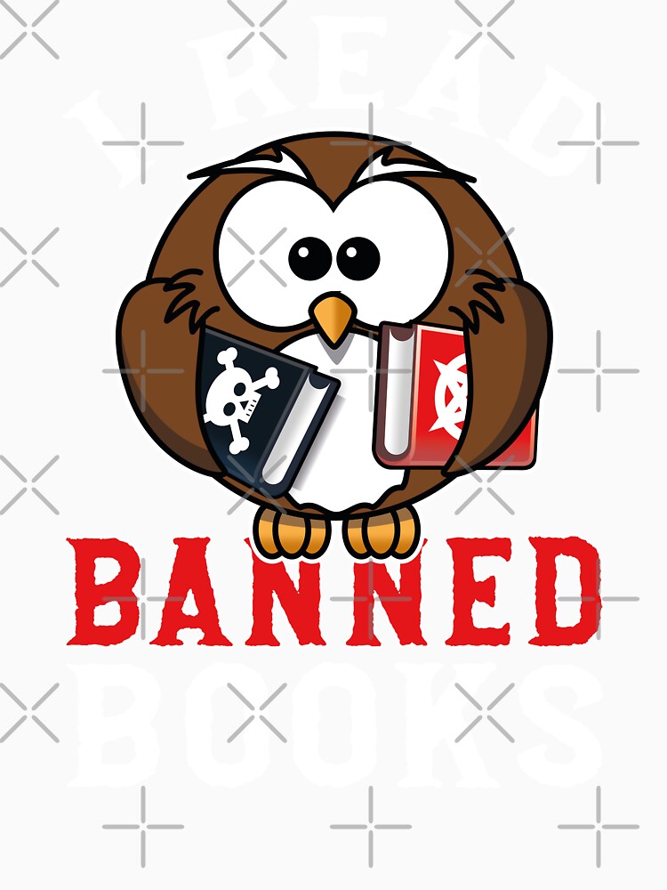 Funny Book Lover Quote, I Read Banned Books, Cool Book Lover by Estrytee