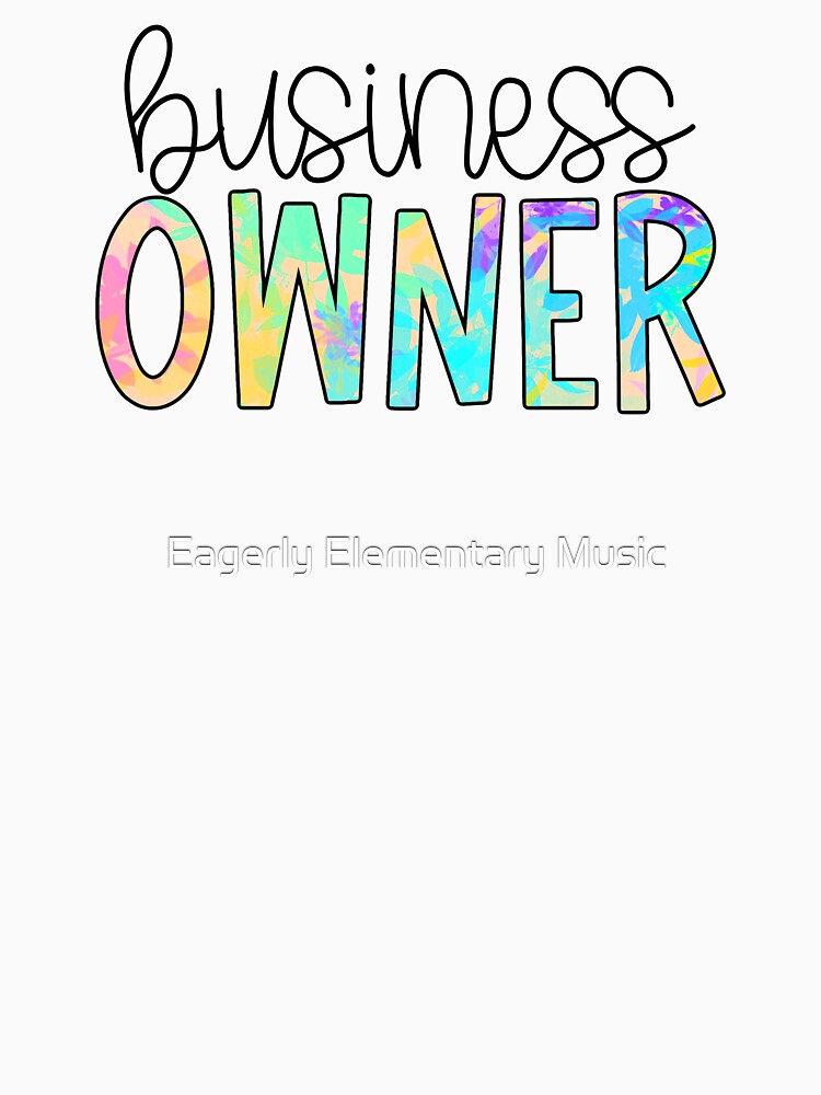 Business Owner Neon Splatter by Eagerly Elementary Music