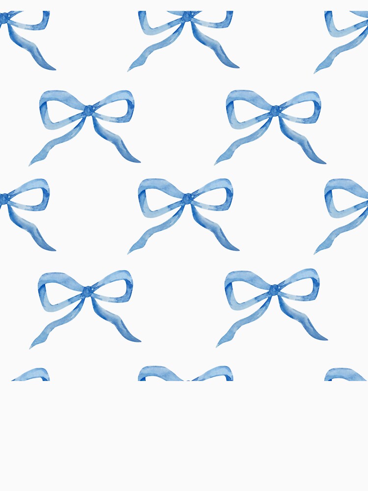 Blue Coquette Ribbon Bows by SvetlanaArt