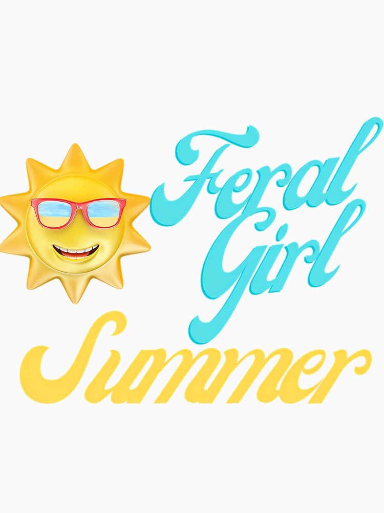 Feral Girl Summer Vibes Typography Graphic by dnhysanpz88