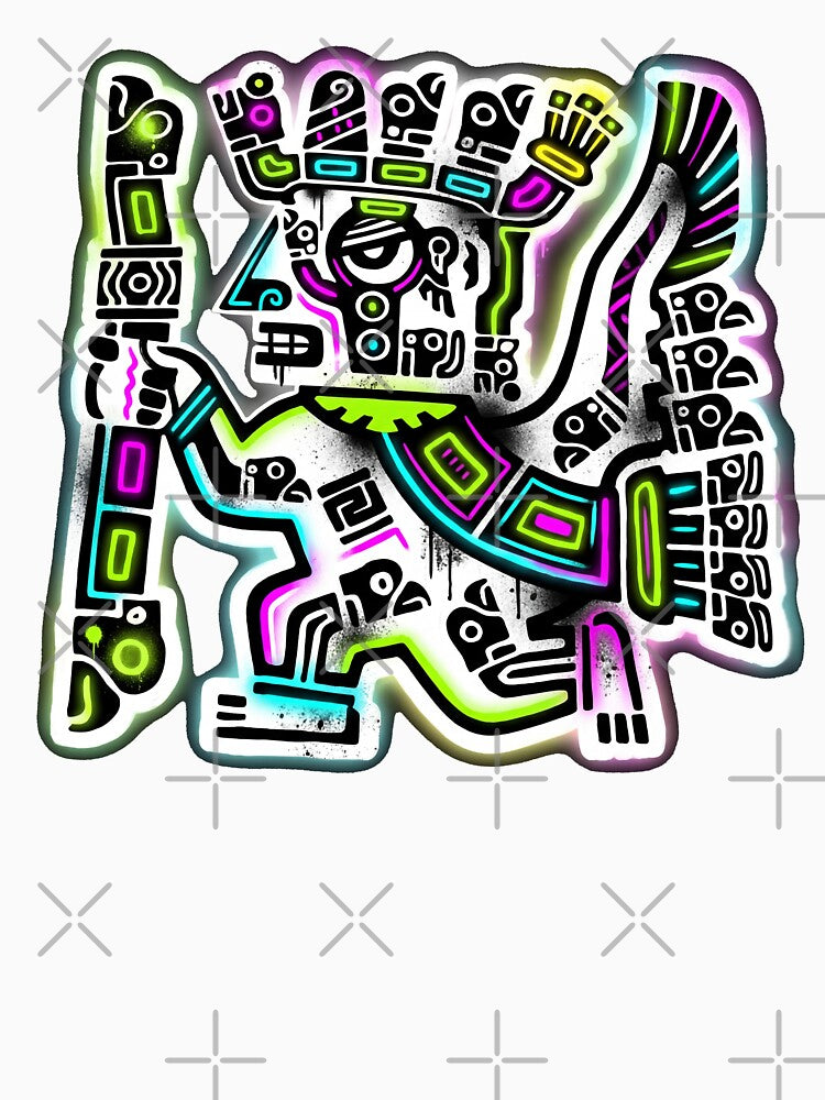 Viracocha Neon Aztec Rave Warrior by Wsgreen