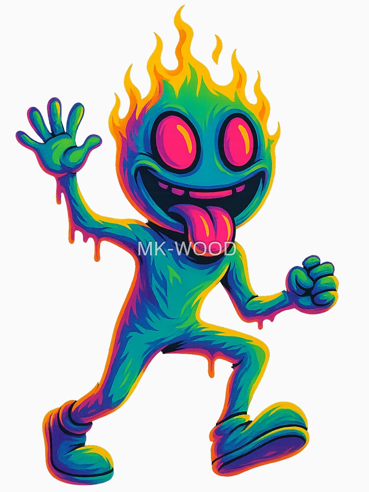 Neon Overload – Trippy Street Vibes by MK-WOOD