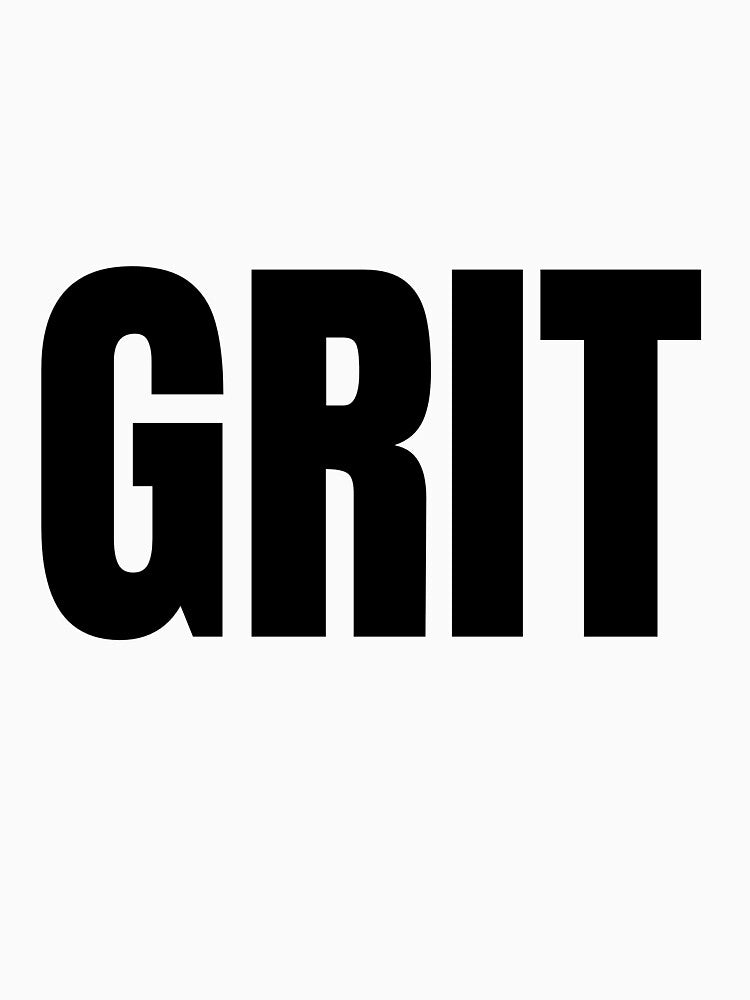 Grit - black text on white by katiekendall
