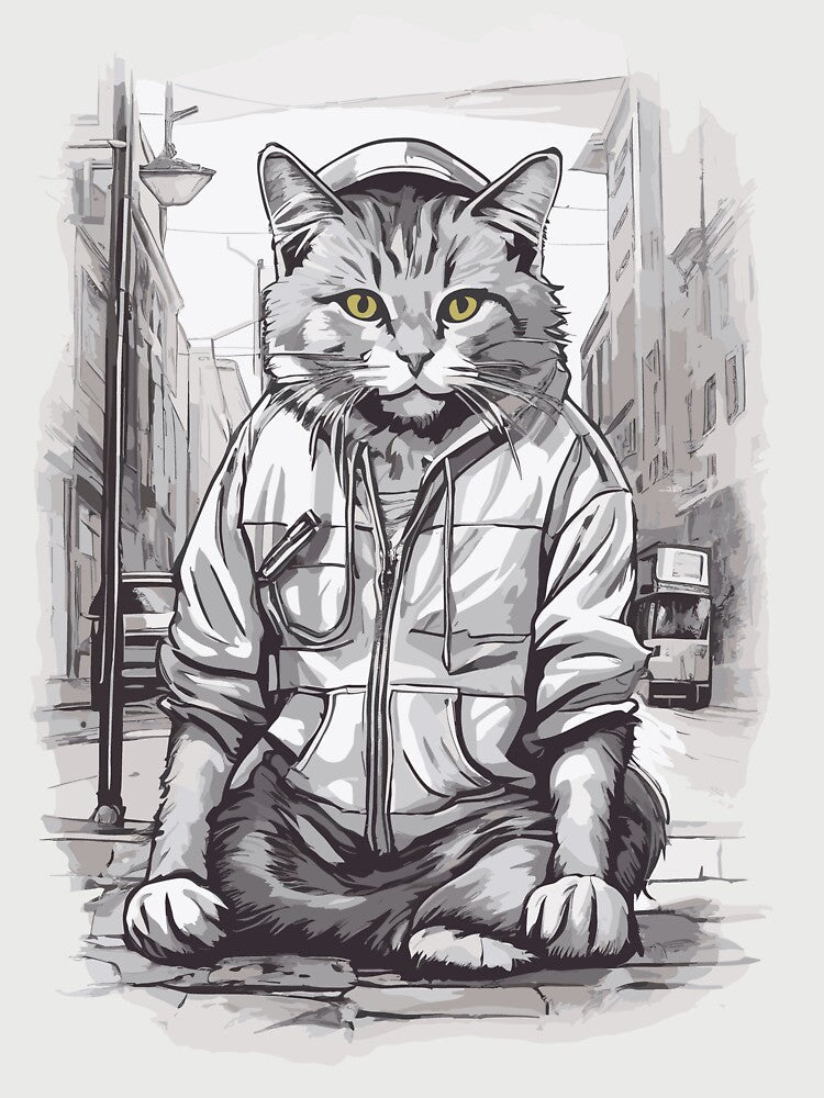 Street Cats T-shirt Design by teedesigndaily