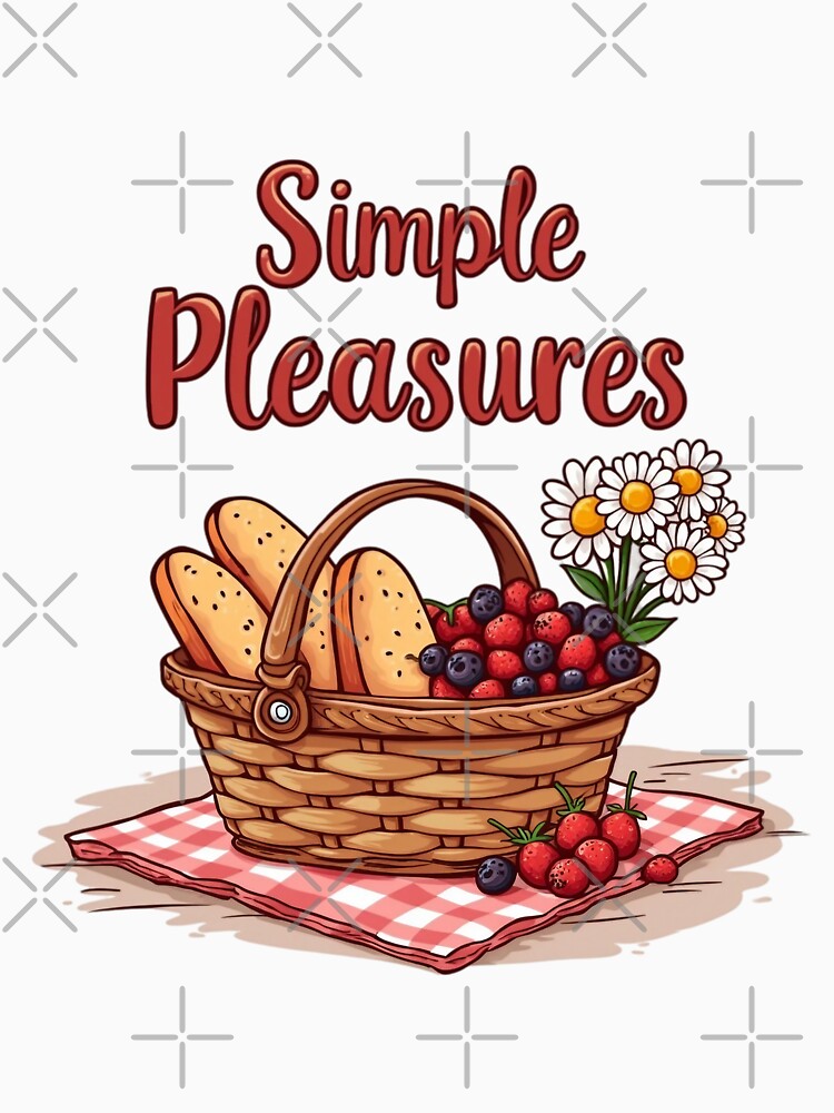 Simple Pleasures Picnic Scene | Cozy Outdoor Leisure Illustration | Slow Living Summer Moment Art by PaintedPixels01
