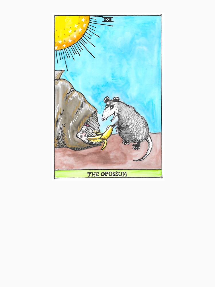 The Opossum Tarot Card by PonyPoison