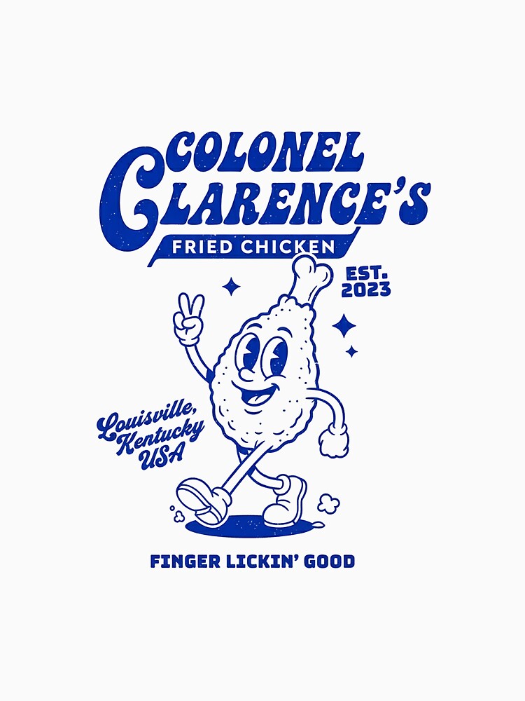 Colonel Clarence's Fried Chicken Retro Mascot Design by HoopeStylee