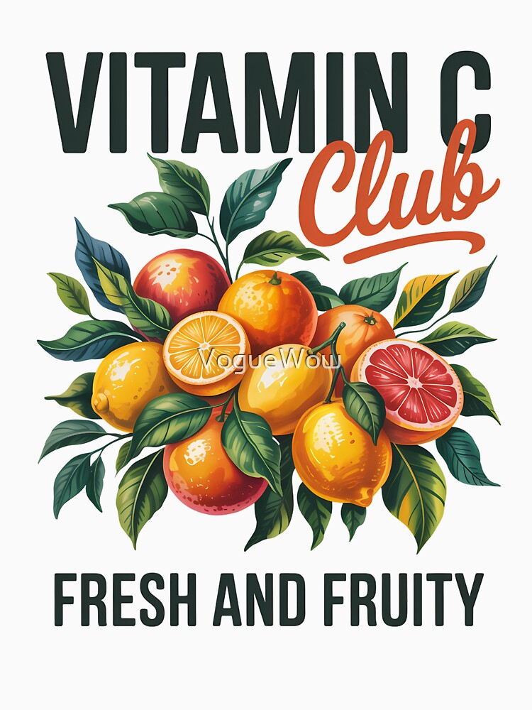 Vintage Botanical Citrus Fruit Design by VogueWow