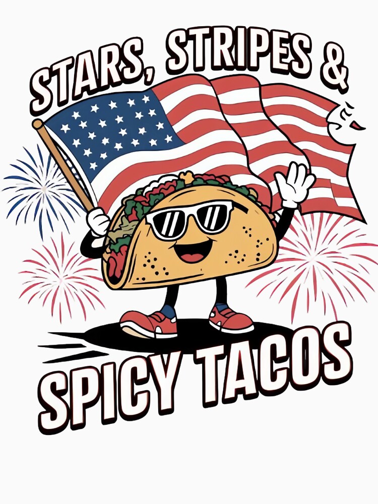 Stars, Stripes & Spicy Tacos  – 4th of July Taco Party Design by ARTReMi
