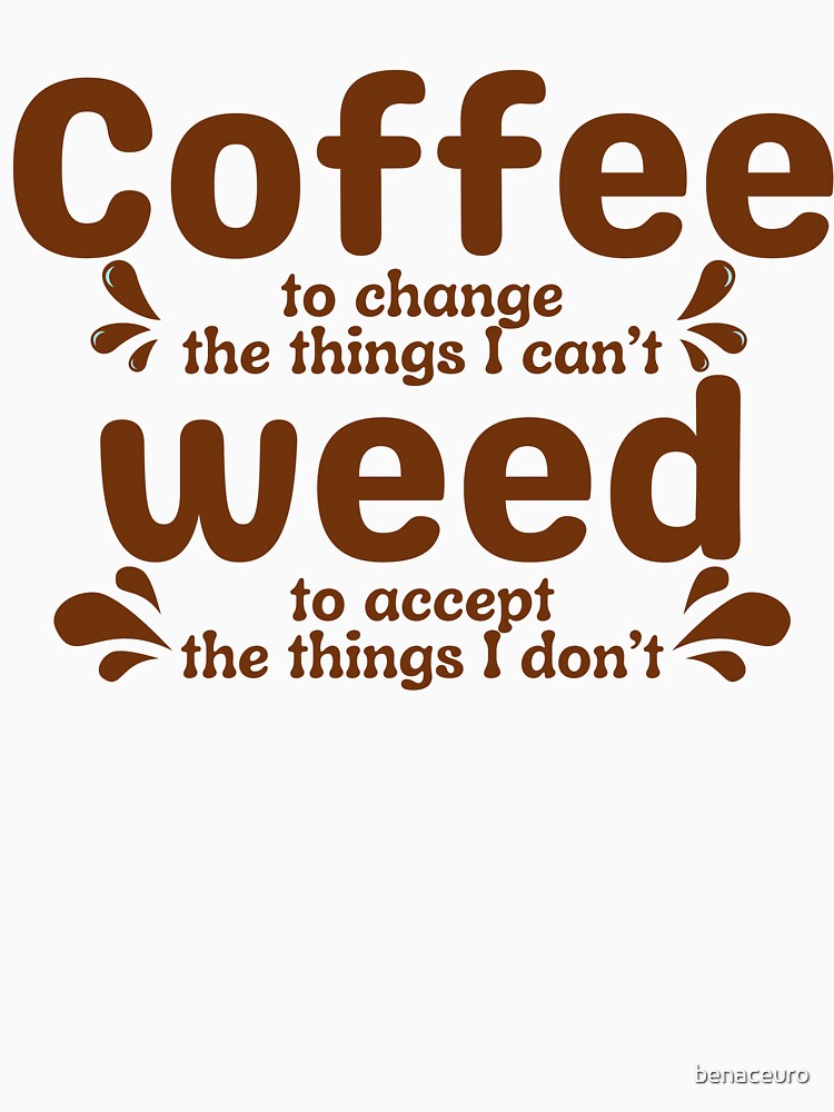 Coffee fans and cannabis lovers with humor by Azrou shop