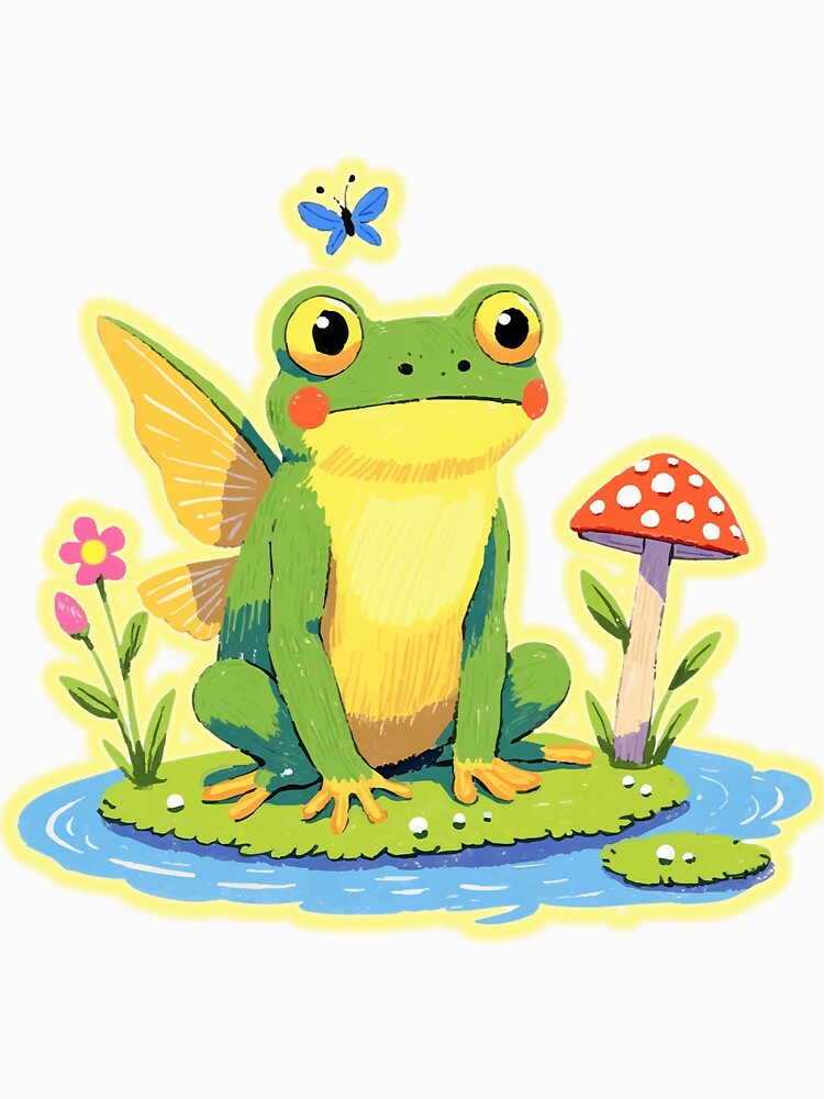 Fairy Frog on a Lilypad by Shloo