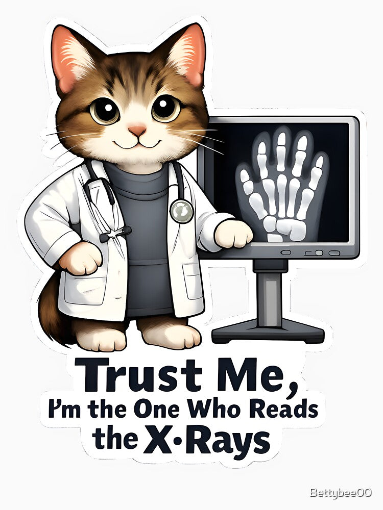 Trust Me, I Read the X-Rays – Funny Veterinary Radiology Design by Bettybee00