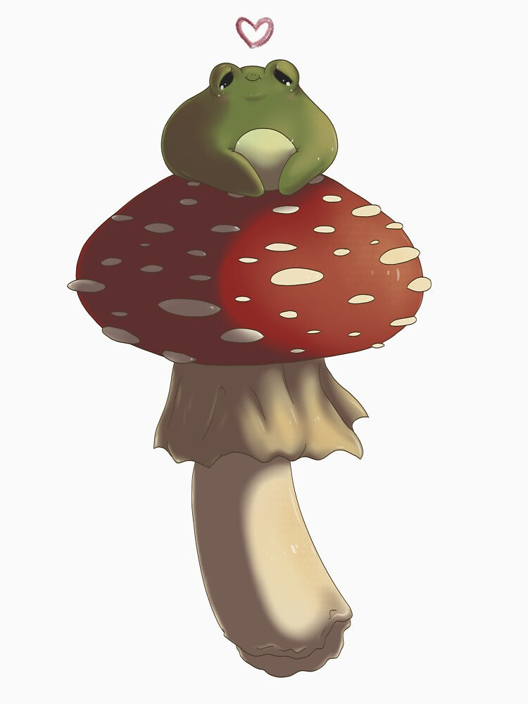Frog on a Mushroom by souptimme