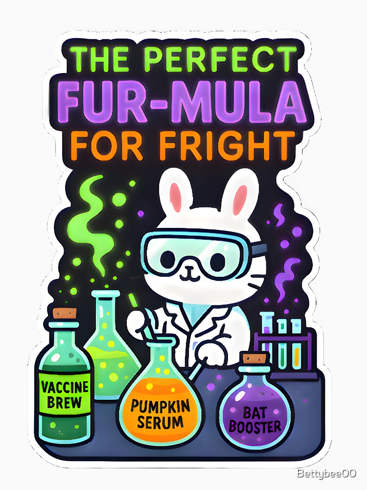 The Perfect Fur-mula for Fright – Cute Veterinary Halloween Lab Design by Bettybee00