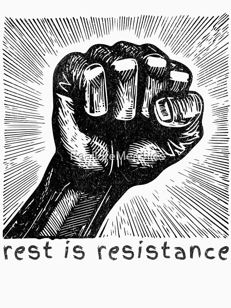 Chronic Illness Shirt Rest Is Resistance Goth Comics Style Chronic Illness Design Chronic Illness Humor Spoonie Life Invisible Illness by RealLifeMerchies