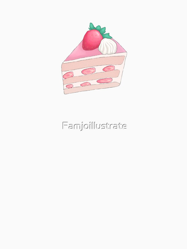 Strawberry cake by Famjoillustrate