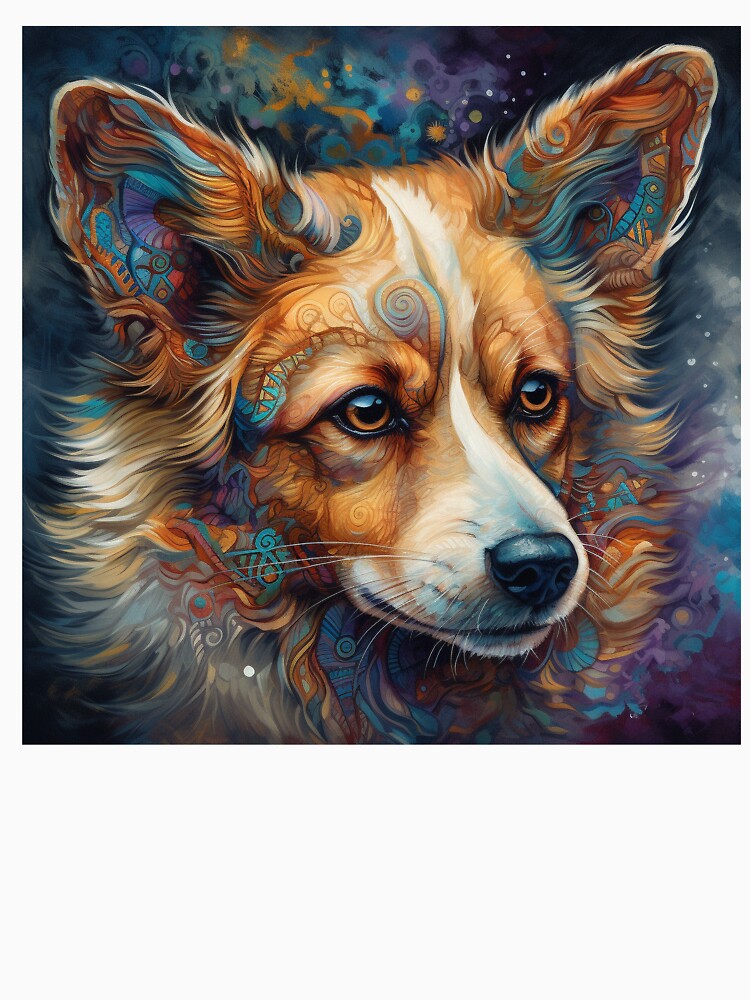 Tribal Corgi Dog 7 by DiatomDesigns