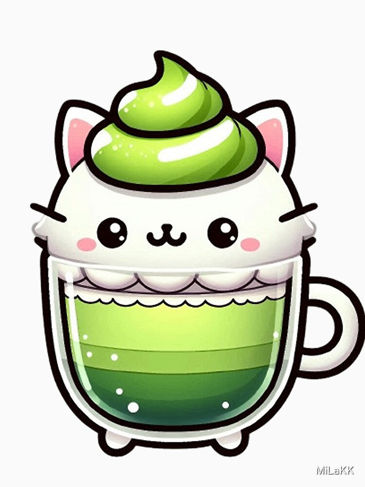 Matcha Latte Cat by MiLaKK