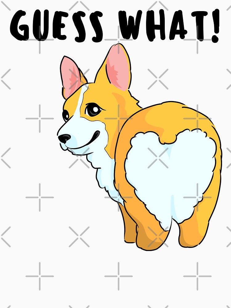 Guess What! - Corgi Heart Butt by arorpalak
