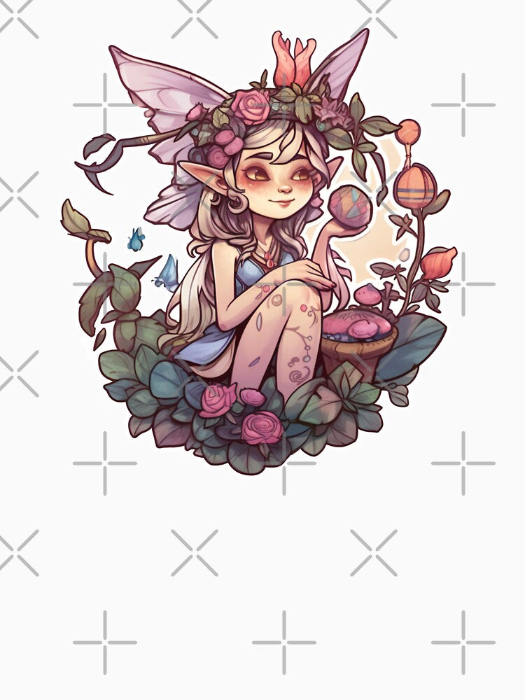 Fairycore Goblincore Aesthetic Cute Fairy Fantasy Nature Flowers by DeltaV-Art
