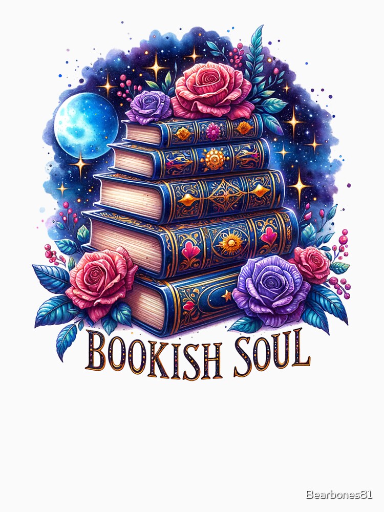 Bookish Soul – Spicy Reader Aesthetic Moon Design by Bearbones81