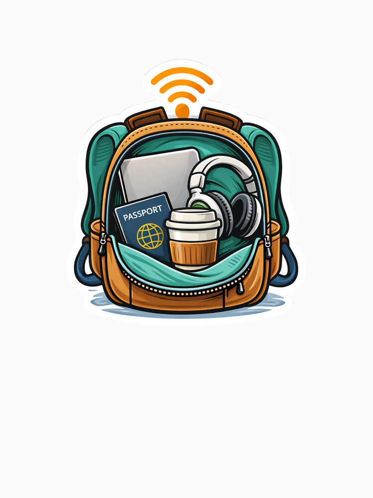 Digital Nomad Backpack Remote Work Travel Lifestyle by ZYNORAworld