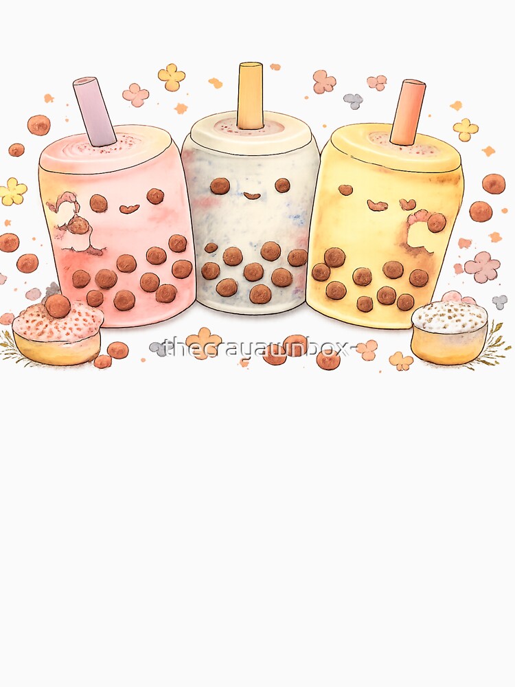 Boba Besties 4Eva! - In Water Color by thecrayawnbox-