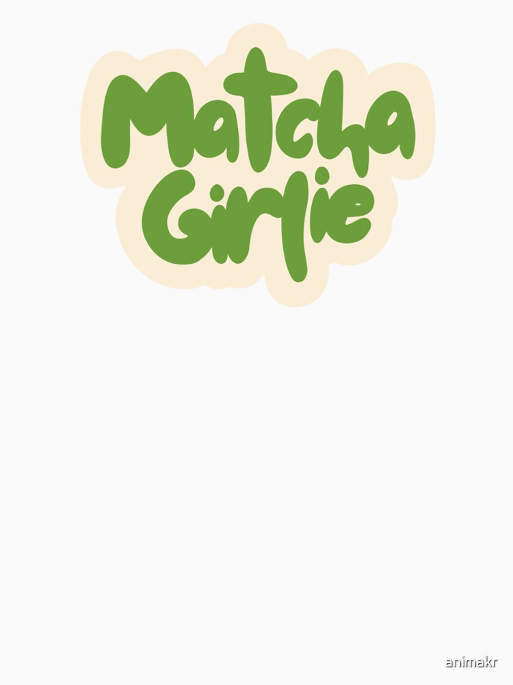 Matcha Lover Girlie Vibe Cute Sticker by animakr