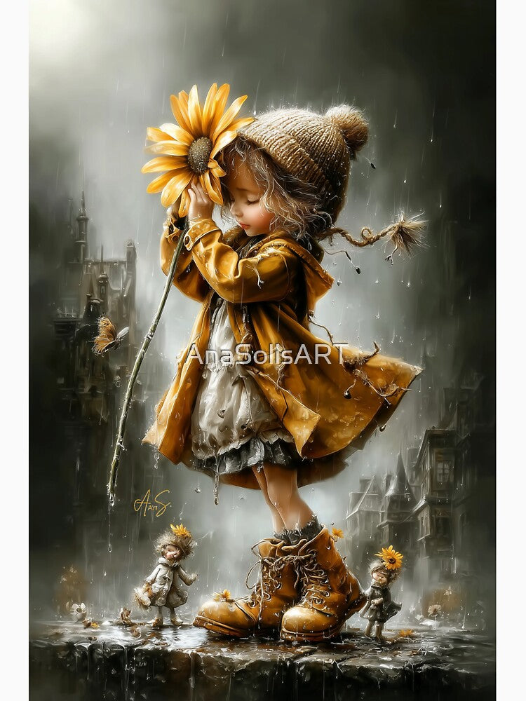 Yellow Flower Spirits Girls by AnaSolisART