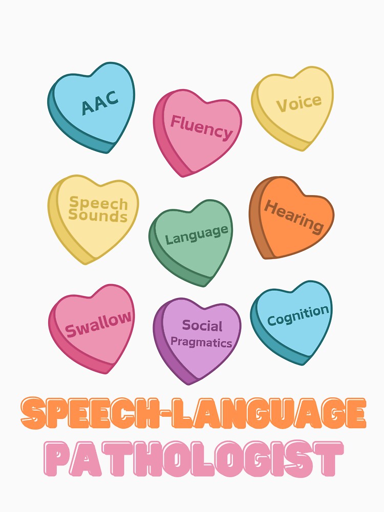 Speech-Language Pathologist Big 9 Candy Hearts by courtaboud