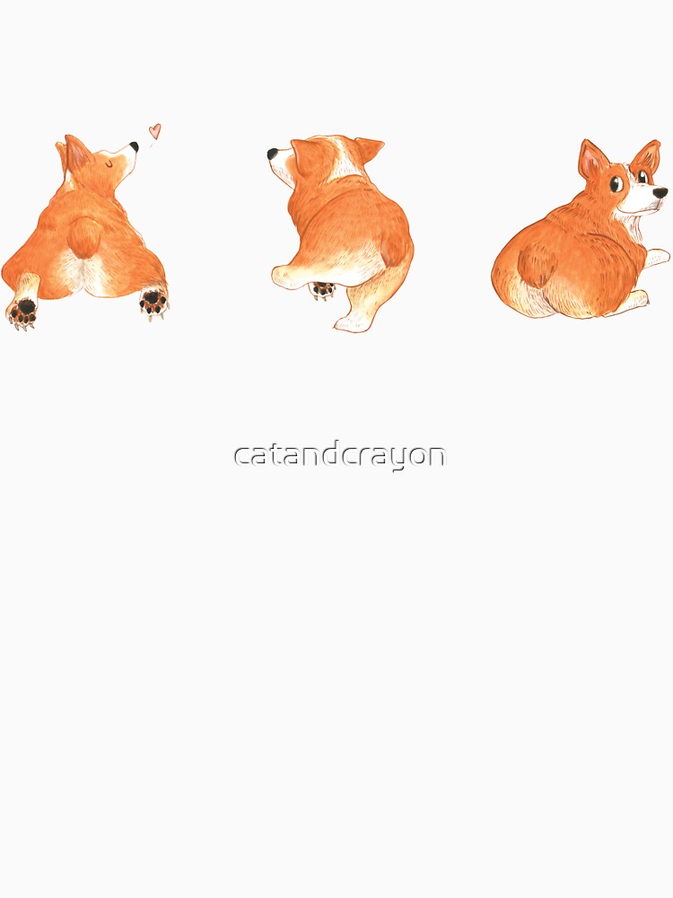 Dancing corgi by catandcrayon