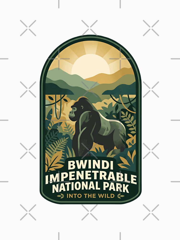 Bwindi Impenetrable National Park Into The Wild Uganda Gorilla Safari Travel Souvenir by Simsimah26Parks