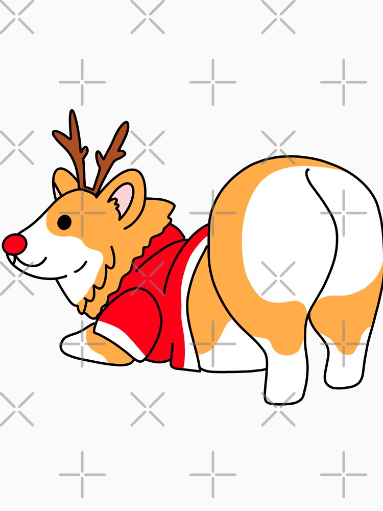 Corgi Butt Christmas | Adorable corgi by Mixture-DESIGN