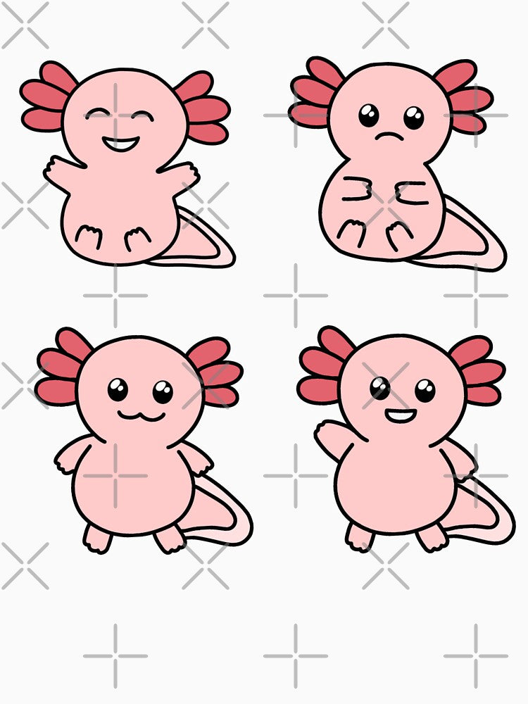 Leucistic Axolotl (pink axolotl) by Lucesco