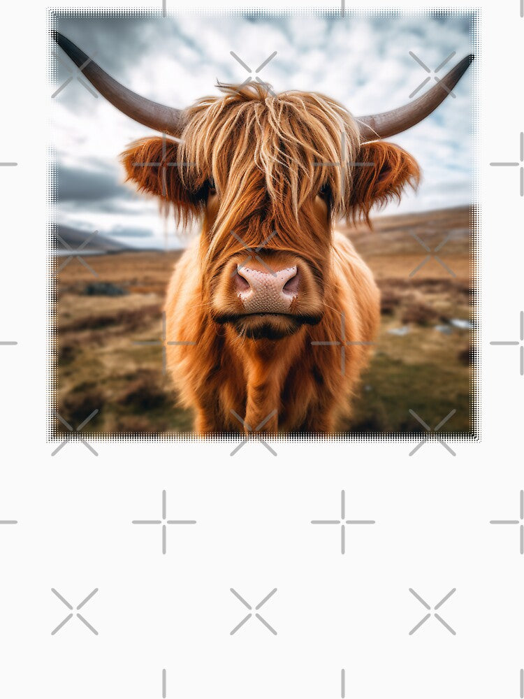 Highland Cow Ready for his Closeup by Artemachina