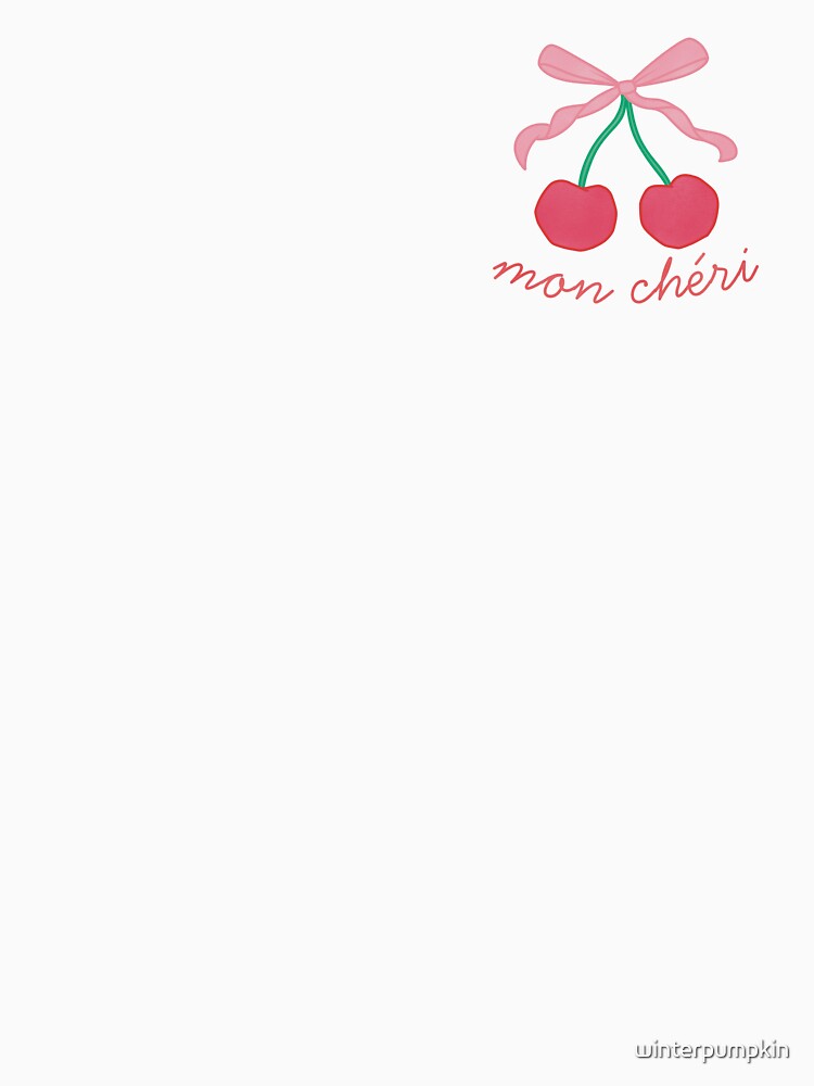 mon cheri red cherries with pink bow by winterpumpkin