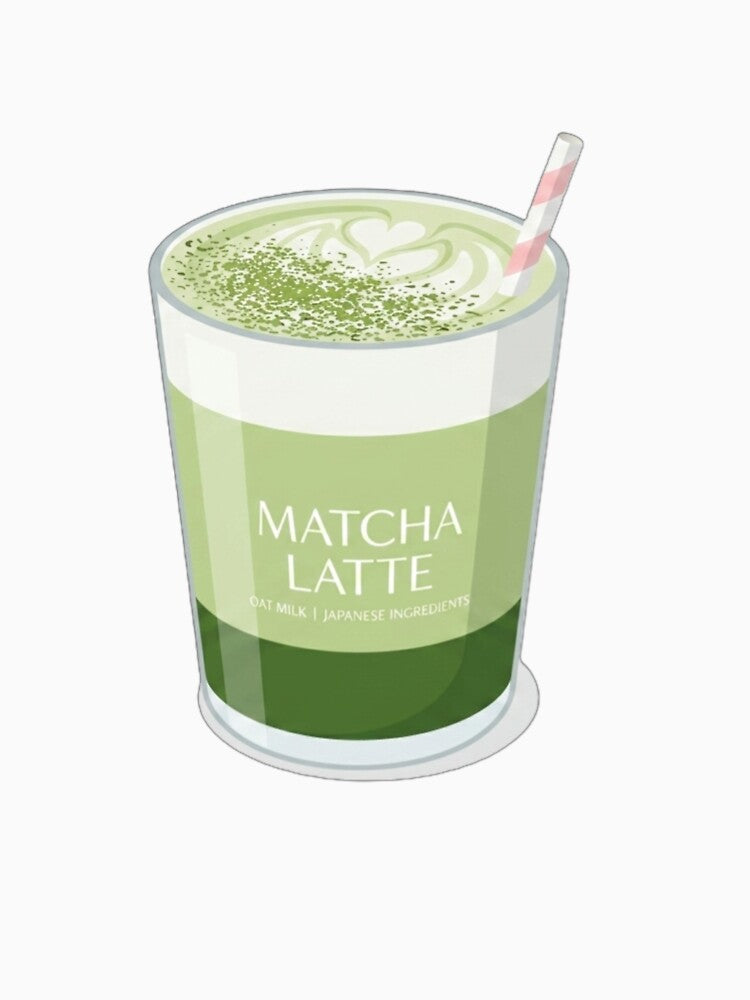 Japanese Iced Matcha Oat Milk Latte Art by SakuraMarket26