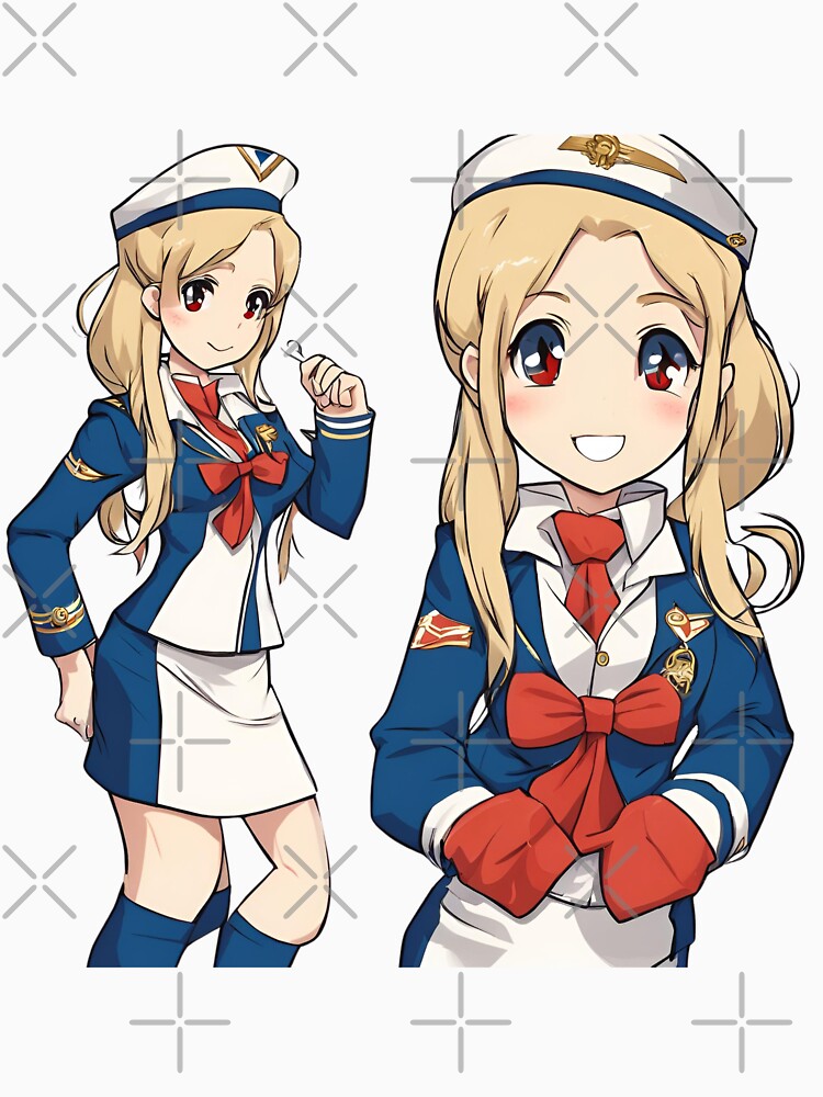 Scandinavian stewardess anime by Aitrob