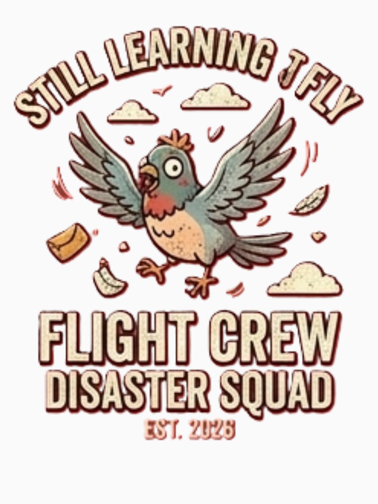 Funny "Still Learning To Fly" Bird Design by Future Fashion 07