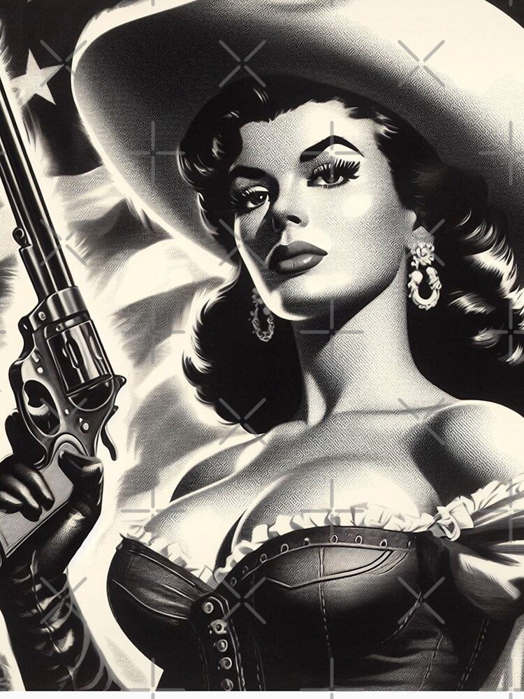 Vintage Western Woman by PulpVintage