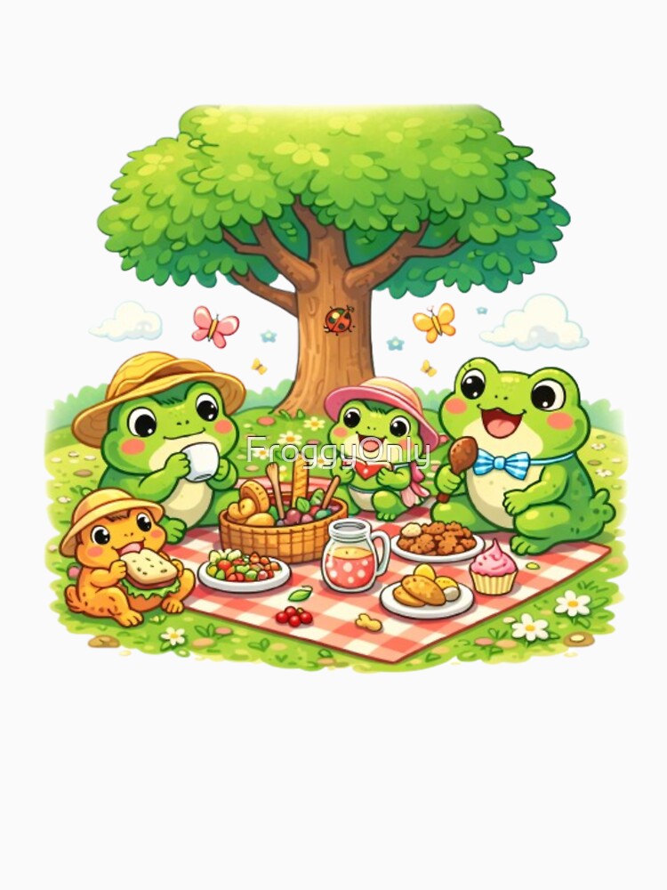 Frogs - Picnic under the generous tree by FroggyOnly
