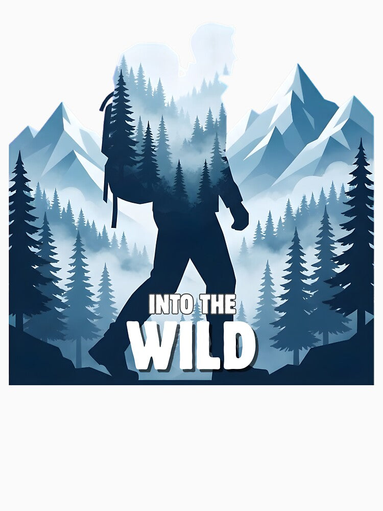 Into The Wild – Mountain Hiking & Backpacking Wilderness Adventure Design by ArcticFoxStudio