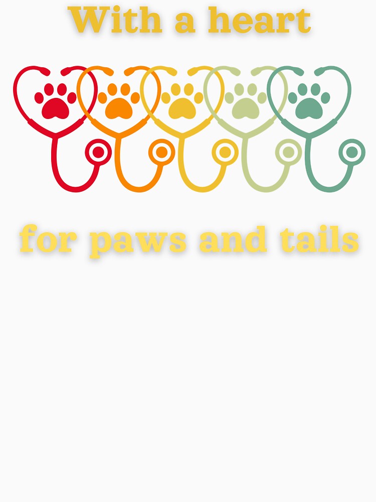 With a heart for paws and tails,  the perfect t-shirt for animal lovers who adore their furry friends by FelkMariShop
