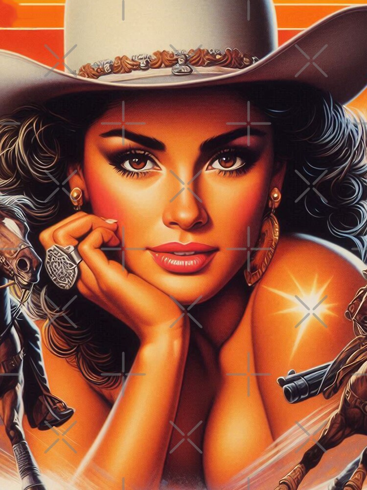 Cute Amazing Rodeo Girl by PulpVintage