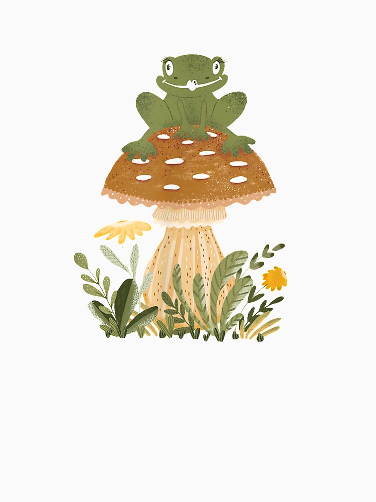 Core Frog Sat On A Forest Mushroom by tolivia