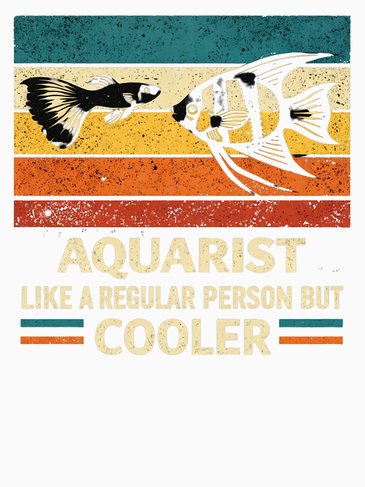 Aquarist Shirt Funny Aquarium Shirt Tropical Fish Tank Retro Vintage Fish Keeper Shirt by ZEBBEDE - Minimal Streetwear
